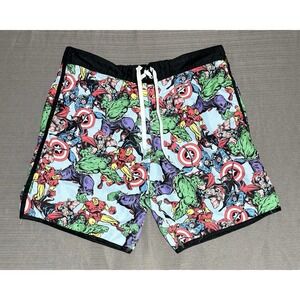 Marvel Avengers Ironman Hulk‎ Thor Captain America Swim Trunks Men's 2XL